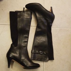 Cole Haan black high heels boots (10B)